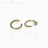 Gold-Toned Hoop - Earrings